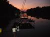 Horgásztó naplementénél